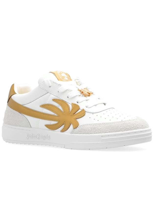 Sneakers PMIA097R24LEA0010176 BIANCO E ORO - PALM ANGELS - BALAAN 5