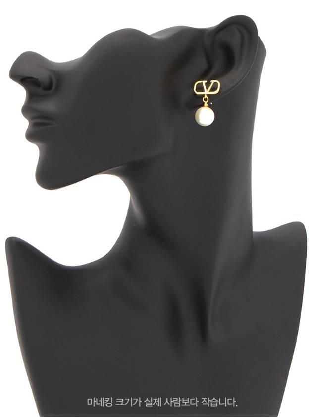 V Logo Signature Women s Earrings J0E36UXM 0O3 - VALENTINO - BALAAN 5