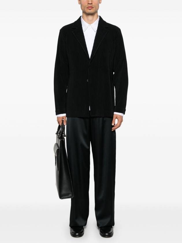 Pleated Fabric Jacket Black - ISSEY MIYAKE - BALAAN 3