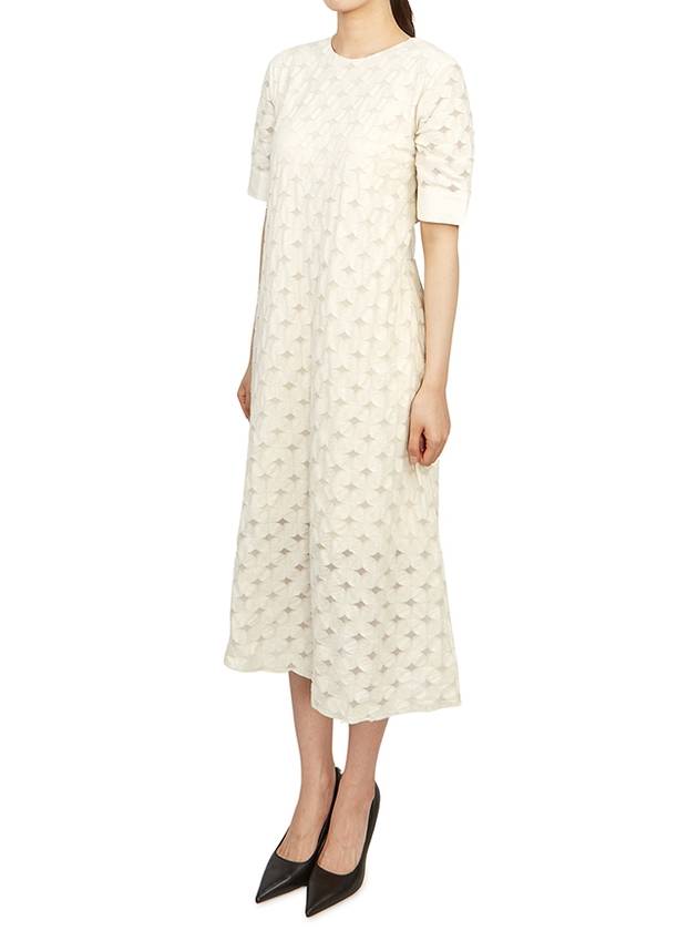 Priamo Short Sleeve Long Dress Ivory - MAX MARA - BALAAN 3