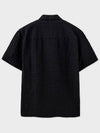 Overfit Ripple Half Shirt Black - NOIRER - BALAAN 4