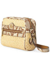 GG Raffia Ophidia Cross Bag Beige - GUCCI - BALAAN 3