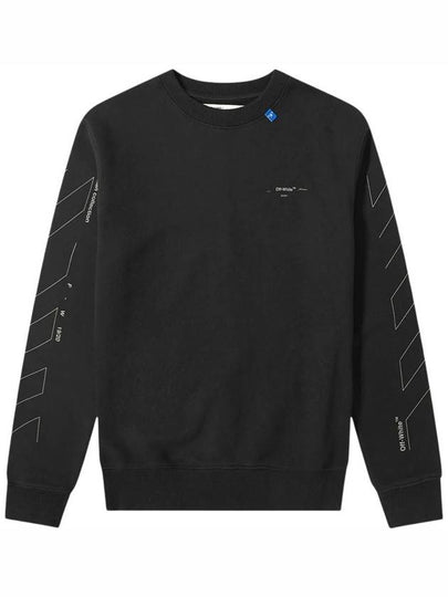 Unfinished Arrow Sweatshirt Black - OFF WHITE - BALAAN 2