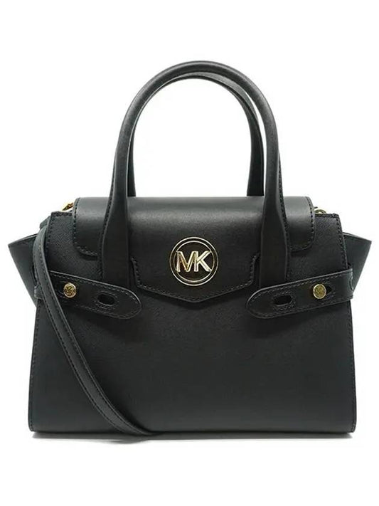 Ladies Carman Medium Satchel Bag 35S2GNMS8L BLACK - MICHAEL KORS - BALAAN 1