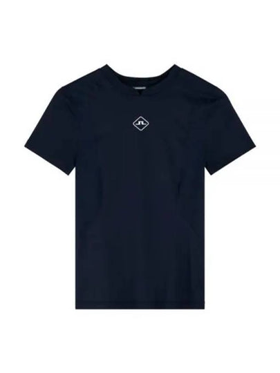 Marsha Logo Short Sleeve T-Shirt Navy - J.LINDEBERG - BALAAN 2