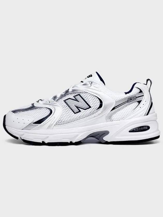 530 Retro Running Low Top Sneakers Navy White - NEW BALANCE - BALAAN 3