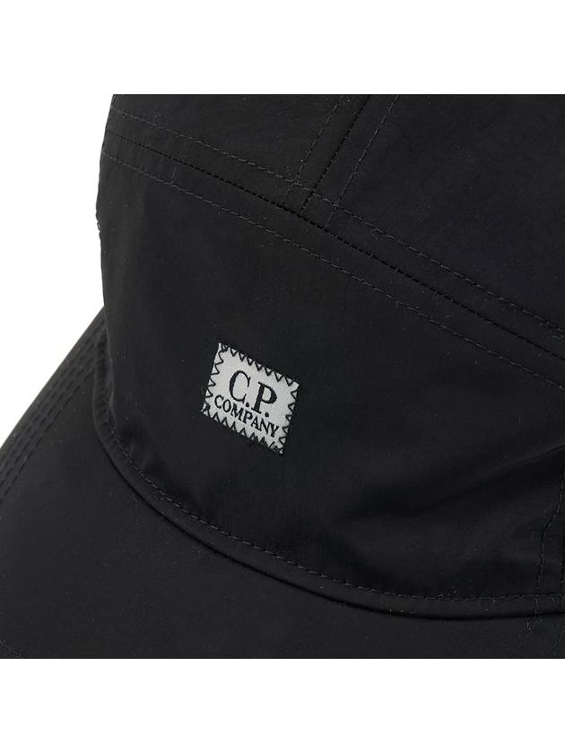 Men's Logo Patch Ball Cap Black - CP COMPANY - BALAAN 7