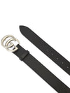 GG Marmont Double Buckle Belt Black Silver - GUCCI - BALAAN 4