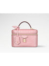 Vanity Chain Pouch Luxury Wedding Gift Ostrich Leather Goat Skin Pink Glaze Handbag N85820 - LOUIS VUITTON - BALAAN 1