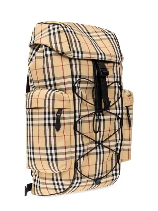 Murray Polyamide Backpack Beige - BURBERRY - BALAAN 5