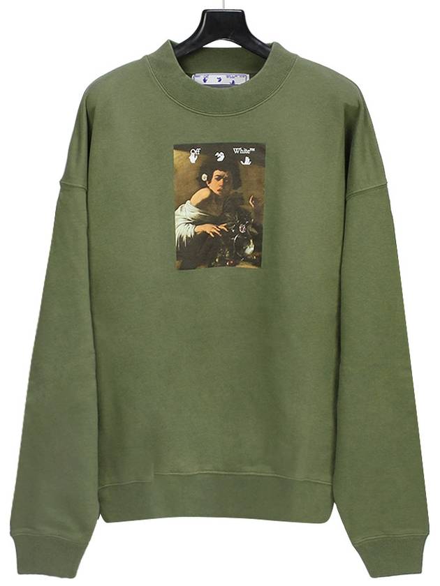 Caravaggio printed sweatshirt sweatshirt green - OFF WHITE - BALAAN 2