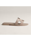 Oran Calfskin Sandals Beige - HERMES - BALAAN 4