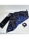 CC Logo Star Silk Scarf Scrunchie Blue - CHANEL - BALAAN 11