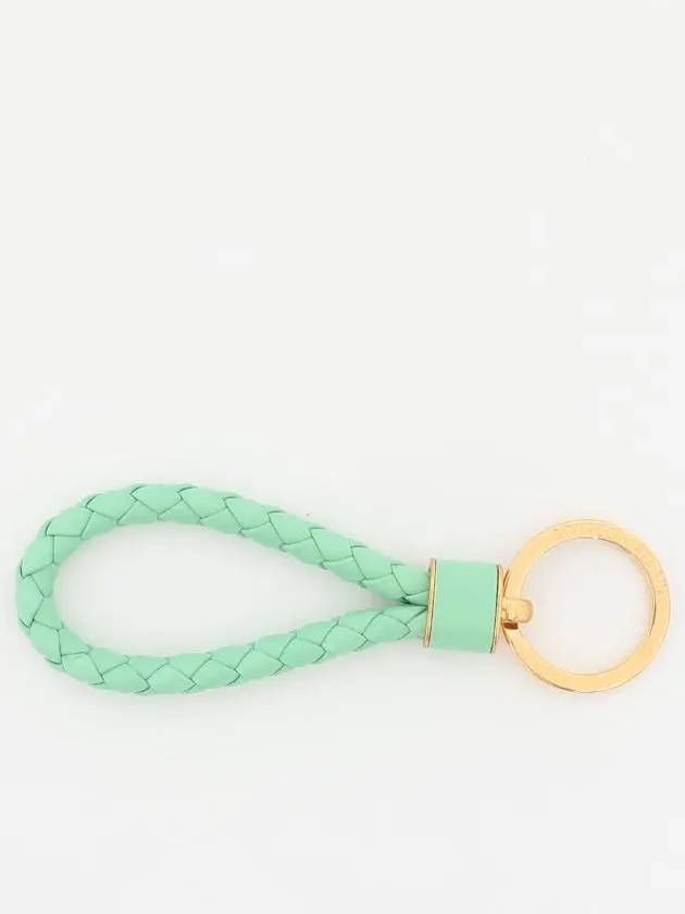 Intrecciato Lambskin Key Holder Green - BOTTEGA VENETA - BALAAN 2