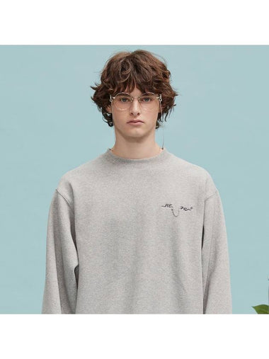 RE Chain MTM Sweatshirt Grey - REPLAYCONTAINER - BALAAN 1