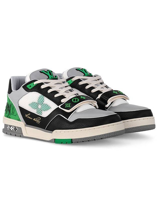 LV Trainer Sneakers Green 1AC50B - LOUIS VUITTON - BALAAN 2