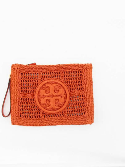 Ella Crochet Pouch Bag Orange - TORY BURCH - BALAAN 2