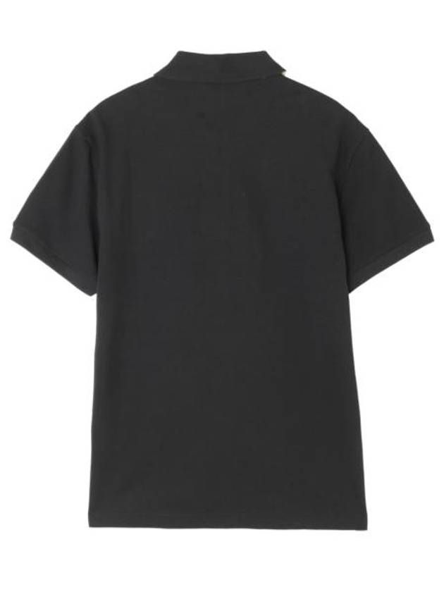 Cotton Polo Shirt Black - ETRO - BALAAN 1