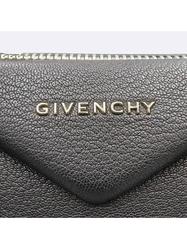 BB05117012 Black color goat skin Antigona small silver logo tote bag shoulder strap 2WAY - GIVENCHY - BALAAN 4