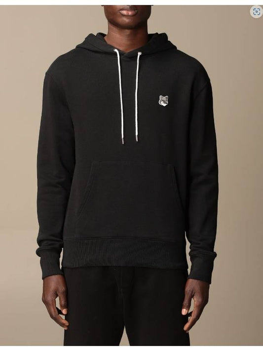 Grey Fox Head Patch Classic Hoodie Black - MAISON KITSUNE - BALAAN 2