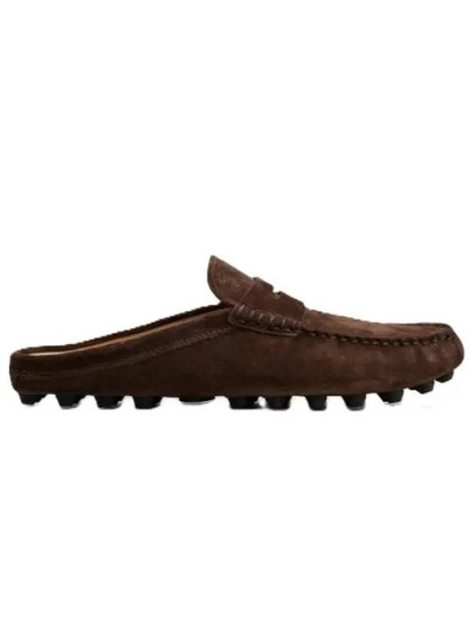 Gommino Bubble Suede Bloafers Brown - TOD'S - BALAAN 2