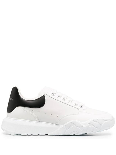 Court Trainer Low Sneakers White Black - ALEXANDER MCQUEEN - BALAAN 2