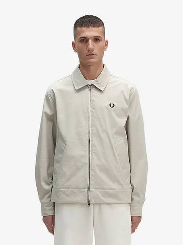 Sharp seersucker coach jacket P04 AFPM2315560 gray - FRED PERRY - BALAAN 1