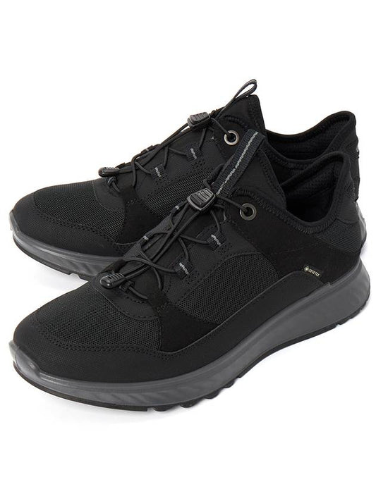 Exostride Low Top Sneakers Black - ECCO - BALAAN 2