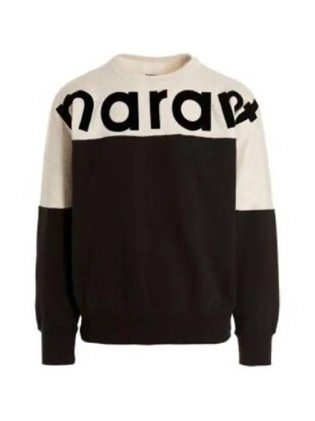 Howley Two Tone Logo Sweatshirt Faded Black - ISABEL MARANT - BALAAN 3