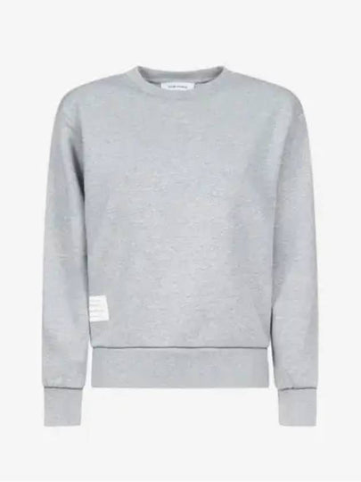 Center Back RWB Stripe Classic Loopback Crewneck Sweatshirt Light Grey - THOM BROWNE - BALAAN 2