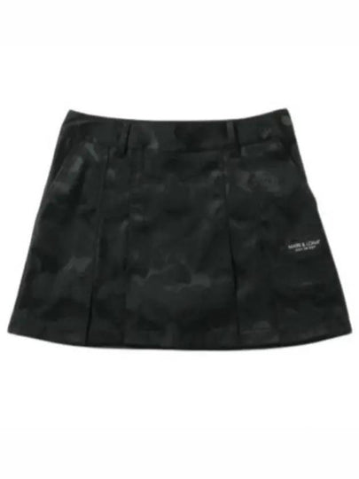 Gauge Jacquard MLW 3A AE01 BLACK Women’s Mini Pleated Skirt - MARK & LONA - BALAAN 2