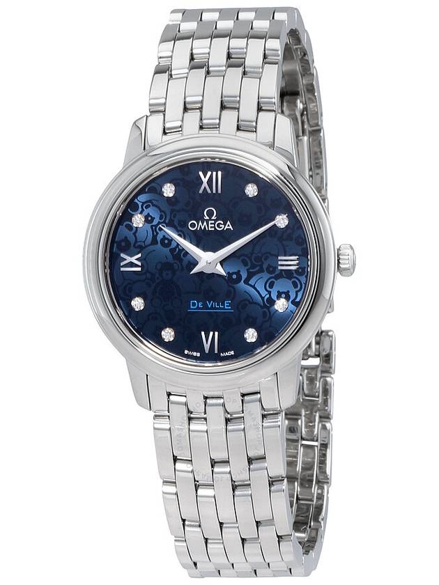 Omega De Ville Blue Dial Diamond Ladies Watch 424.10.27.60.53.003 - OMEGA - BALAAN 1