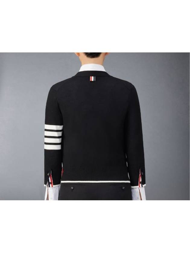 24FW Sweater FKC334DY1014 001 BLACK - THOM BROWNE - BALAAN 3