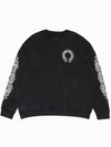 Sweatshirt Horseshoe Logo Black Large L - CHROME HEARTS - BALAAN 2