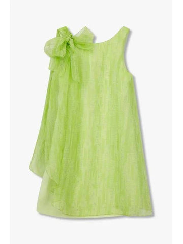 Women s Silk Blend Ribbon Dress Green - EMPORIO ARMANI - BALAAN 1