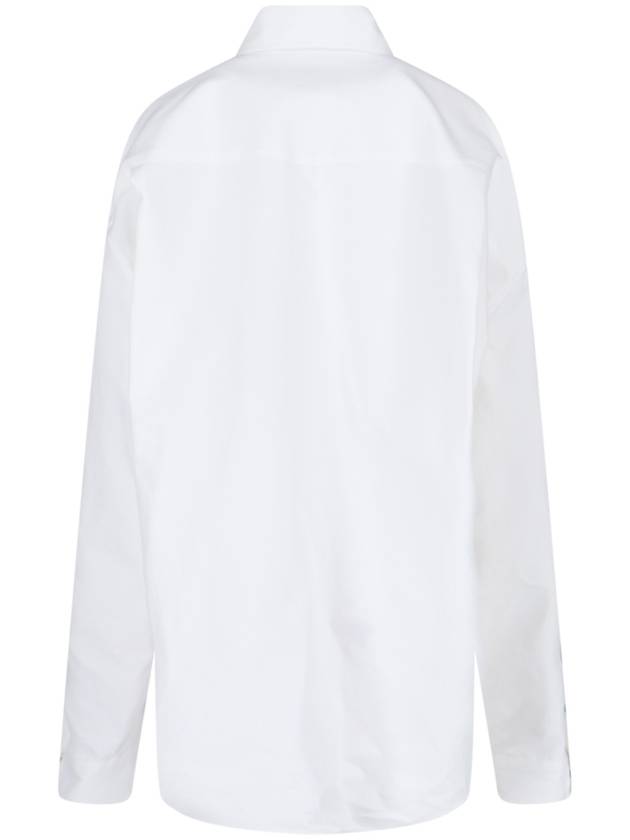 Outerwear Large Fit Shirt White - BALENCIAGA - BALAAN 3