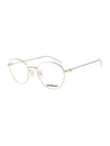 Eyewear Round Eyeglasses Gold - MONTBLANC - BALAAN 1