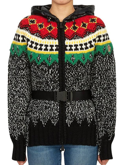 Tricot Cardigan Black - MONCLER - BALAAN 2