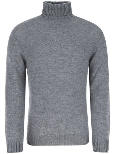 Roll-Neck Turtleneck Grey - JIL SANDER - BALAAN 1