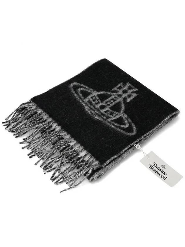 ORB Logo Muffler Black - VIVIENNE WESTWOOD - BALAAN 2