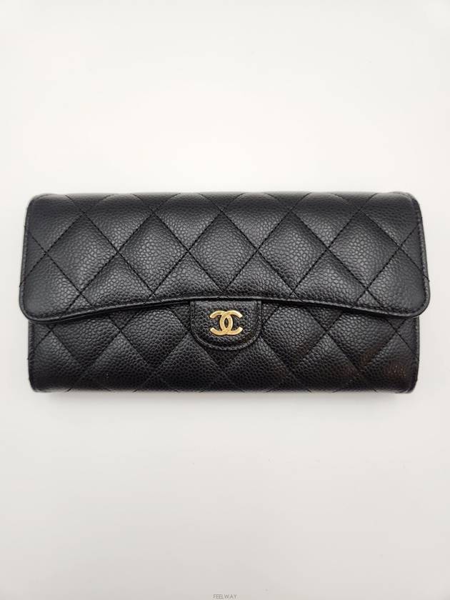 Daol Beomeo Branch Classic Caviar Long Wallet No 25 Condition A - CHANEL - BALAAN 1