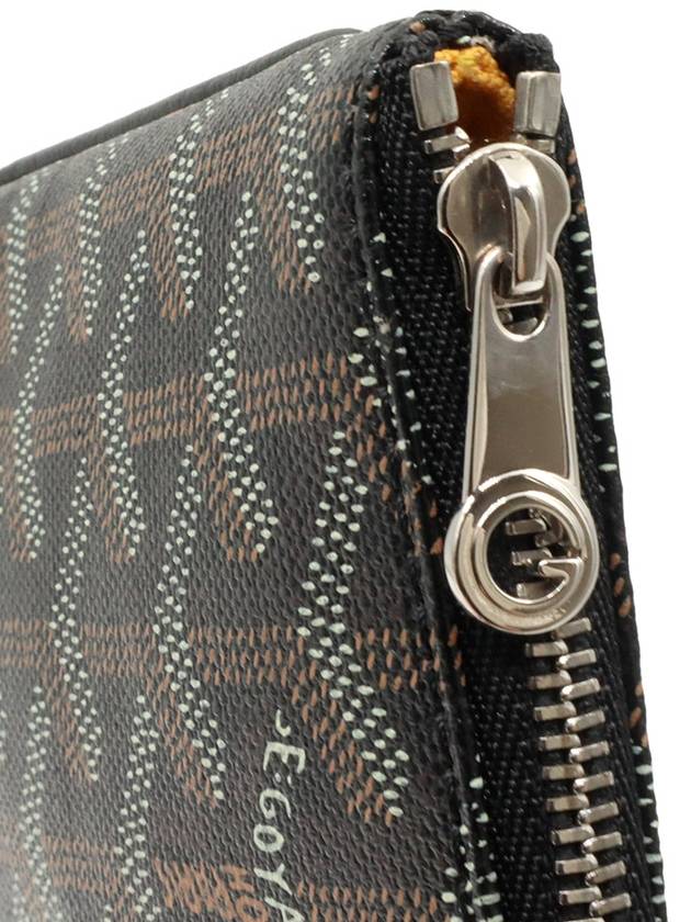 Black Goyadin Canvas Senna MM Clutch APMSENAT2 - GOYARD - BALAAN 9