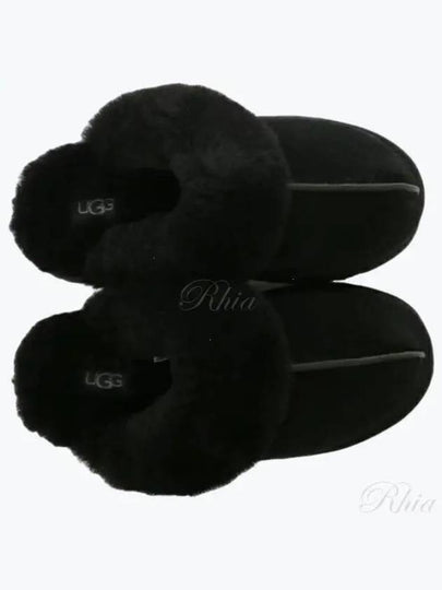 Women's Diskett Fleece Platform Slippers Black - UGG - BALAAN 2