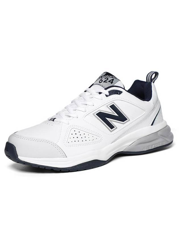 624 Low Top Sneakers Navy White - NEW BALANCE - BALAAN 1