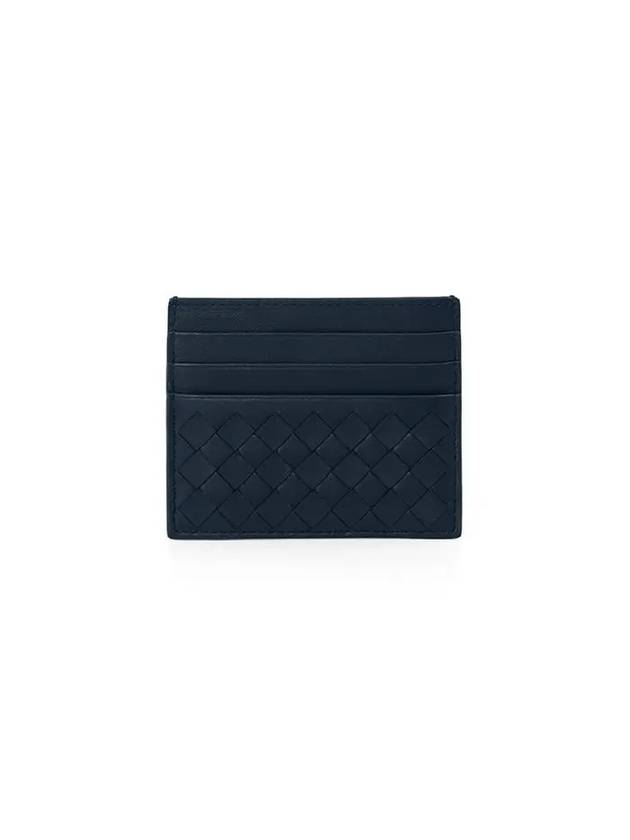 Intrecciato Weaving Card Wallet Navy - BOTTEGA VENETA - BALAAN 2