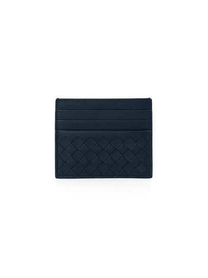 Intrecciato Weaving Card Wallet Navy - BOTTEGA VENETA - BALAAN 2