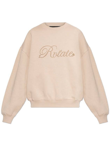 ROTATE Sweatshirt With Logo, Women's, Beige - ROTATE - BALAAN 1