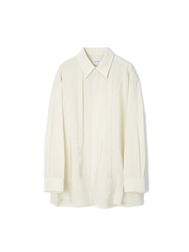 Tie Detail Satin Shirt White - LEMAIRE - BALAAN 1