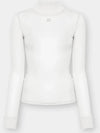 24 Season Courrèges Logo Detail Seethrough Long Sleeve TShirt Heritage White PERJTO029 - COURREGES - BALAAN 6