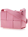 Cassette Small Leather Cross Bag Pink - BOTTEGA VENETA - BALAAN 3